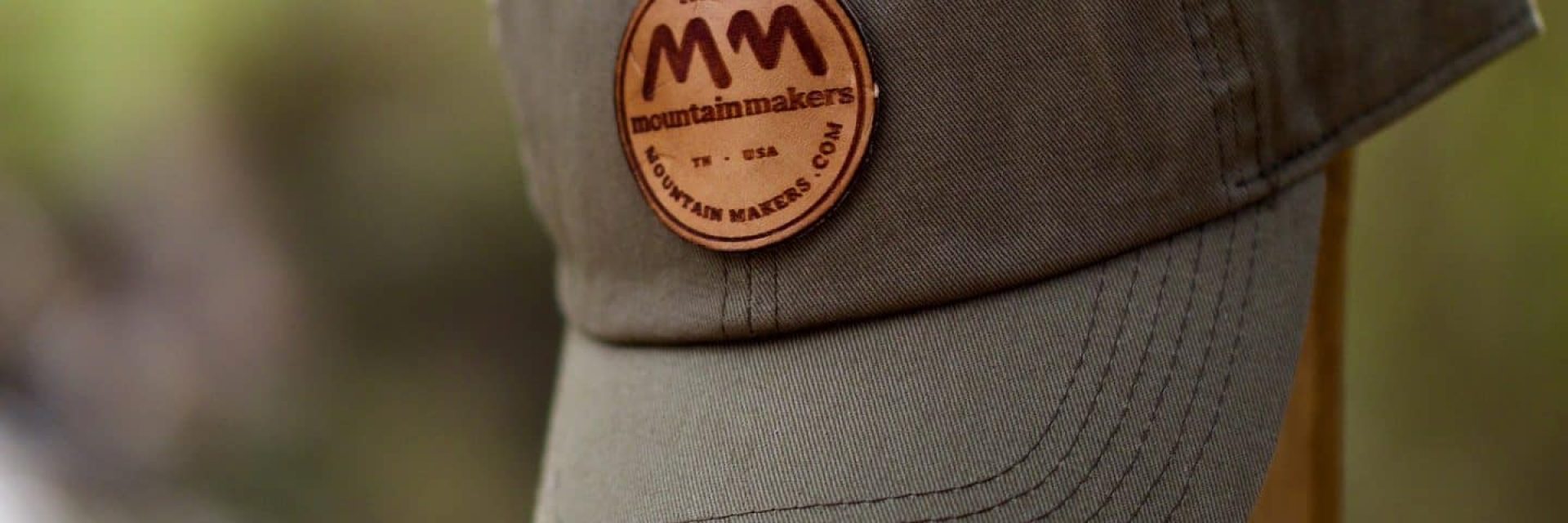 Mountain Makers Leather Patch Logo Baseball Hat